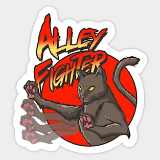 Alley Fighter - Fists of Furry! Sticker